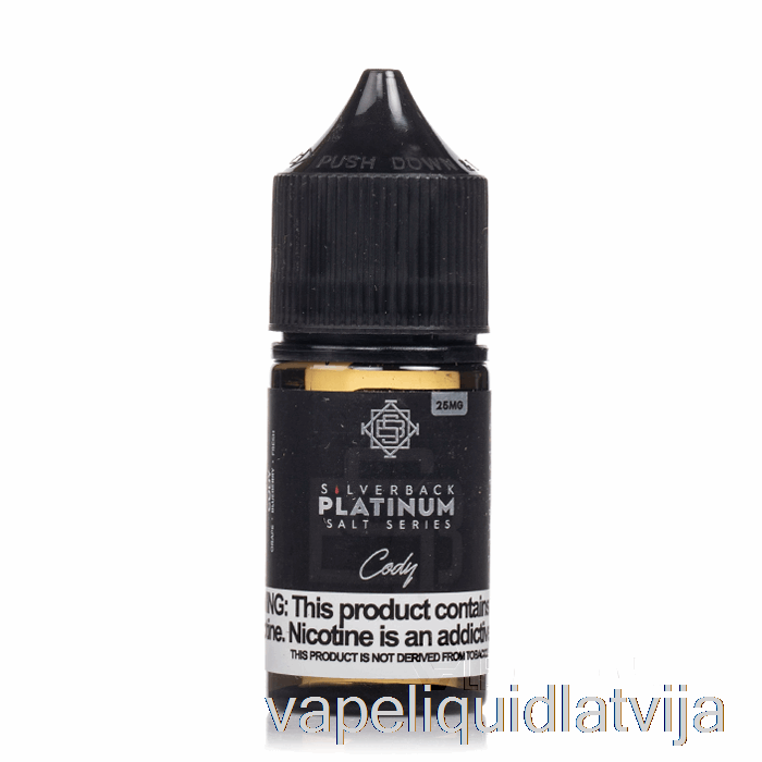 Cody - Silverback Platinum Series Salts - 30ml 25mg Vape šķidrums